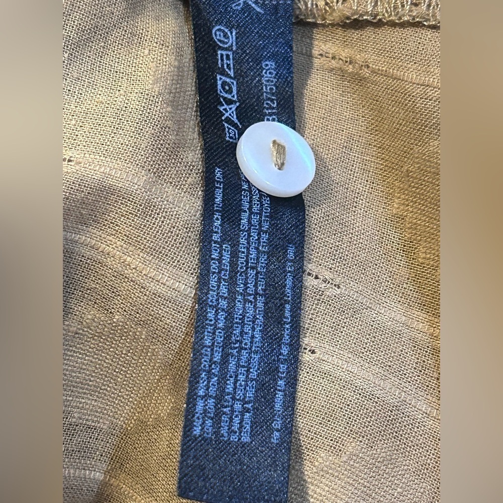 Anthropologie Golden Button-Front Mini Dress - Picture 9 of 10